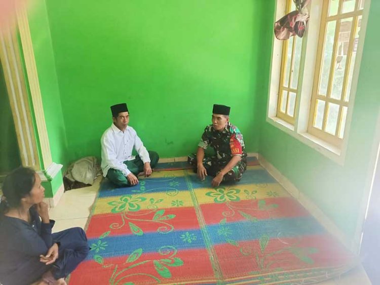 Sertu Yusrizal Babinsa Koramil 04 Karangkobar Jalin Silaturahmi Dengan Tokoh Agama