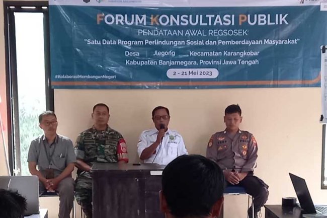 Serma Sujatnoto Bersama Bripka Haryoko Hadiri Forum Konsultasi Publik Pendataan Awal Regsosek