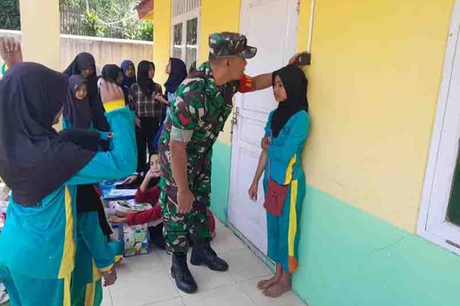 Peduli Dengan Generasi Muda, Babinsa Karangkobar Aktif Dampingi  Posyandu Remaja