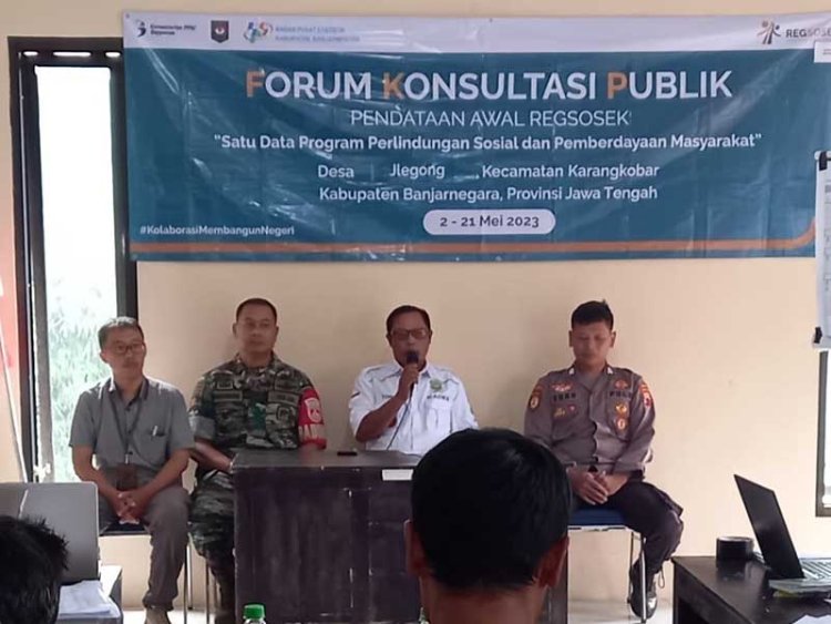 Serma Sujatnoto Bersama Bripka Haryoko Hadiri Forum Konsultasi Publik Pendataan Awal Regsosek
