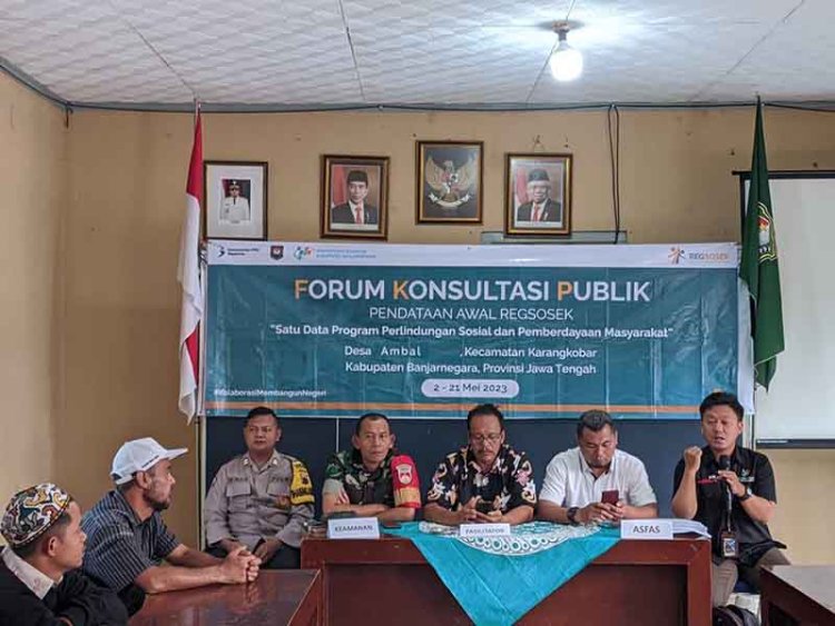 Babinsa Bersama Bhabinkamtibmas Hadiri Kegiatan Forum Konsultasi Publik FKP