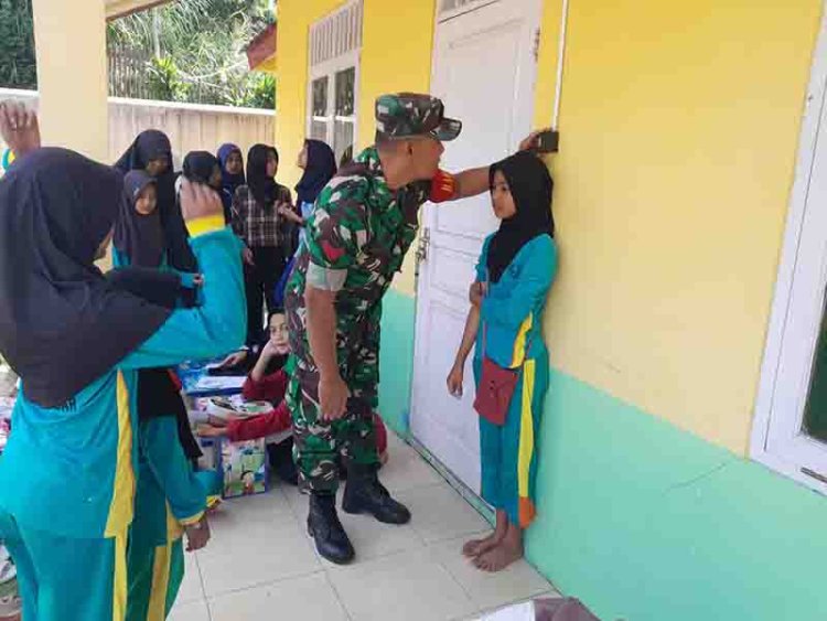 Peduli Dengan Generasi Muda, Babinsa Karangkobar Aktif Dampingi  Posyandu Remaja