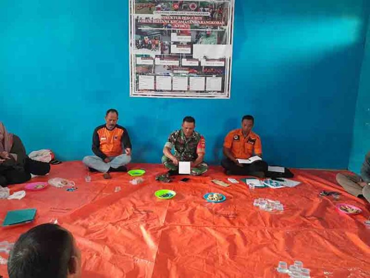 Efaluasi Setiap Kegiatan Sertu Heru Berikan Motifasi Dan Semangat Pada Relawan Forum Destana Karangkobar