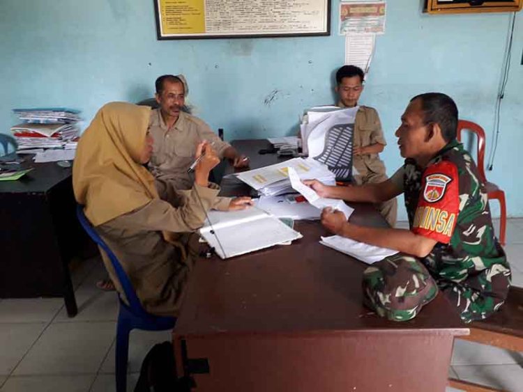 Perbarui Data Babinsa Koramil 04/Karangkobar Lakukan Puldatater Desa Biaan