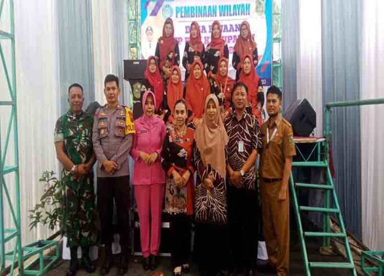 Danramil 04 Karangkobar Hadiri Kegiatan Pembinaan Wilayah Desa Binaan TP PKK Kabupaten Banjarnegara