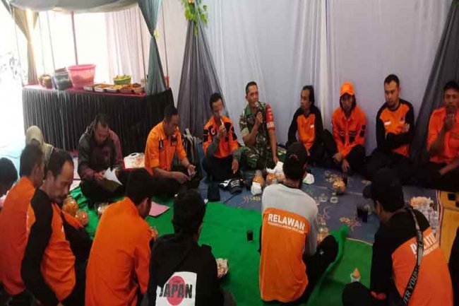 Babinsa Sertu Heru Karmanto Hadiri Rapat Kordinasi Dengan Relawan Forum Destana Karangkobar