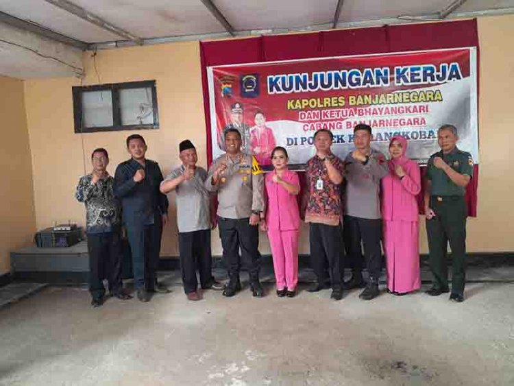 Mewakili Danramil Bati Tuut Bersama  Forkopimcam Hadiri Kunjungan Kerja Kapolres Banjarnegara