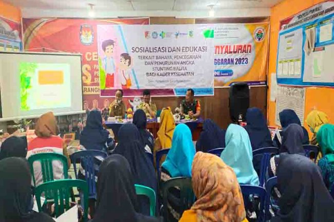 Babinsa Hadiri Sosialisasi Dan Edukasi Pencegahan Dan Penurunan Angka Stunting Bagi Balita
