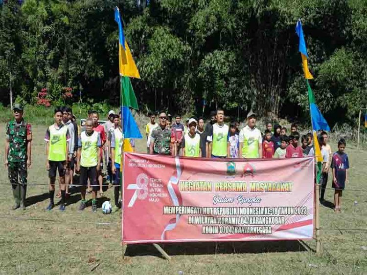 Babinsa Desa Ambal Serda Iwan Priyanto Buka Turnamen Futsal Tingkat Rt Desa Ambal