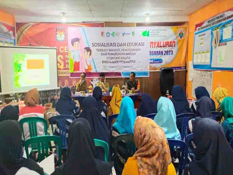 Babinsa Hadiri Sosialisasi Dan Edukasi Pencegahan Dan Penurunan Angka Stunting Bagi Balita