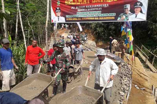 TMMD Sengkuyung IIl Kodim 0704/Banjarnegara Wadah Kemanunggalan TNI Rakyat
