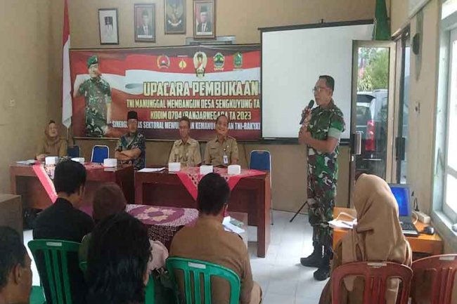 Sasaran Non Fisik TMMD Ke 118  Kodim 0704/Banjarnegara Gelar Sosialisasi Penurunan Stunting