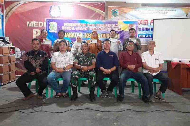 Danramil 04/Karangkobar Hadiri Penetapan Dan Pembekalan Calon Perangkat Desa Karangkobar