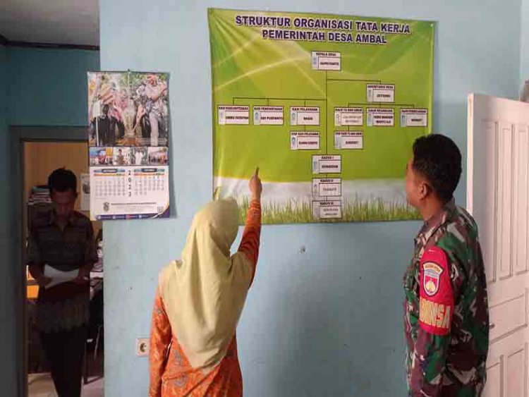 Sebagai Babinsa Baru Koramil 04/Karangkobar Kopda Suyitno  Laksanakan Perkenalan Diri Dengan Kades Dan Perangkat