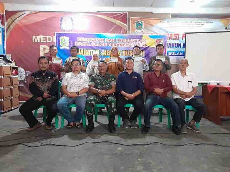 Danramil 04/Karangkobar Hadiri Penetapan Dan Pembekalan Calon Perangkat Desa Karangkobar