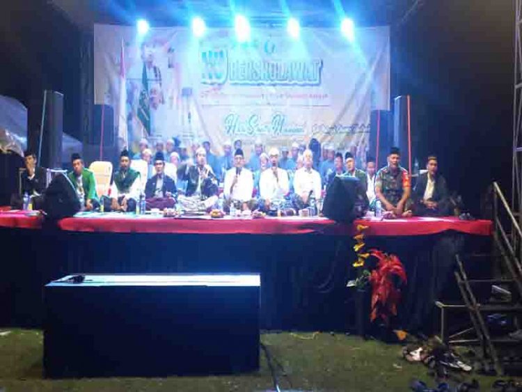 Mewakili Danramil Babinsa Hadiri Gema Sholawat Dalam Rangka Menyambut Hari Santri Nasional (HSN)