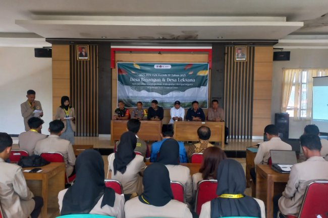 Mewakili Danramil Pelda Teguh Rahayu Hadiri Penerimaan Mahasiswa KKN di wilayah Kecamatan Karangkobar