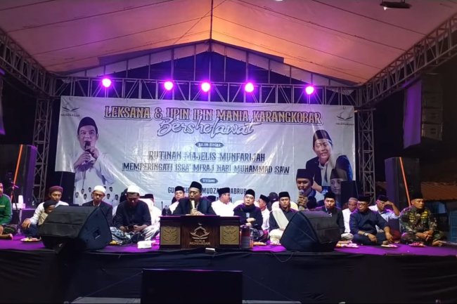 Danramil Hadiri Undangan  Peringatan Isra’ Miraj Nabi Muhammad SAW Dan Gebyar Sholawat