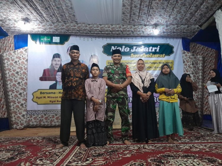 Babinsa Hadiri Qotmil Qur'an Akhirussanah Pondok Pesantren Nolo Jalatri Karangkobar