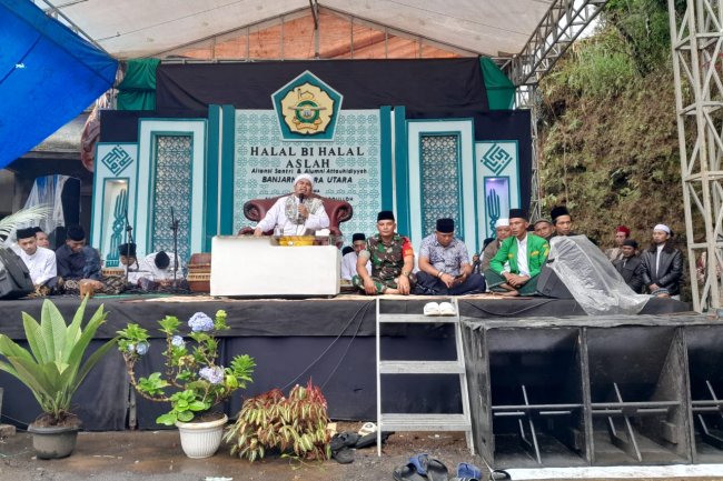 Babinsa Hadiri Halal Bi Halal Aslah Aliansi Santri Dan Alumni Pondok Pesantren Attauhidiyah