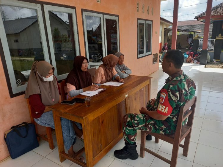 Dampingi Kegiatan Posyandu, Wujud Kepedulian Babinsa Terhadap Kesehatan Balita di Wilayah 