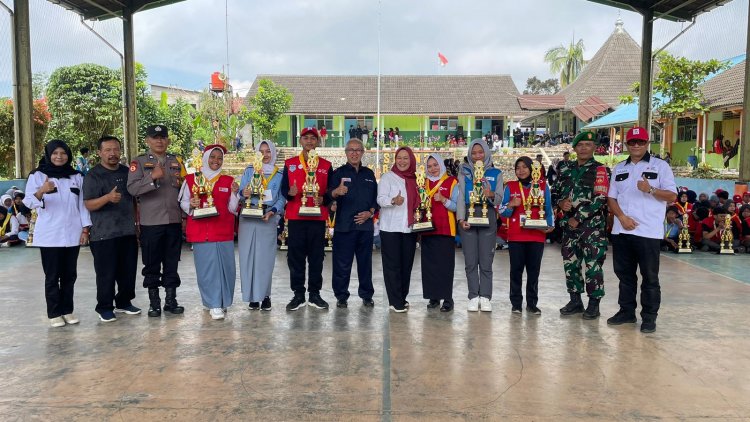 Mewakili Danramil Serka Heru Karmanto Hadiri Upacara Penutupan Jumbara PMR Wira Tahun 2024