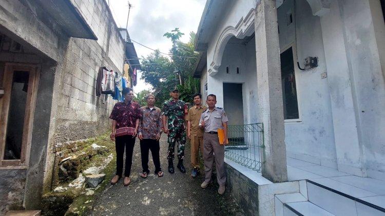 Serda Suratno Dampingi BPN Dan KUA Lakukan Pengukuran Tanah Wakaf Di Desa Gumelar