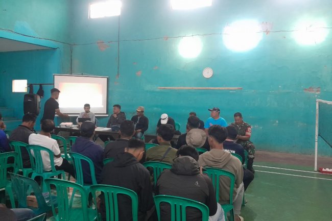 Mewakili Danramil Serma Sujatnoto  Hadiri Teknikal Meeting Jelang Pembukaan Sepak Bola Tingkat Kecamatan