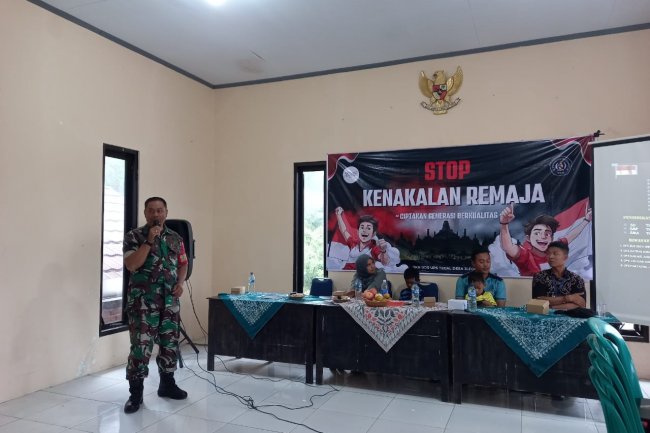 Stop Kenakalan Remaja, Babinsa Koramil Karangkobar Hadir Sebagai Narasumber Kenakalan Remaja