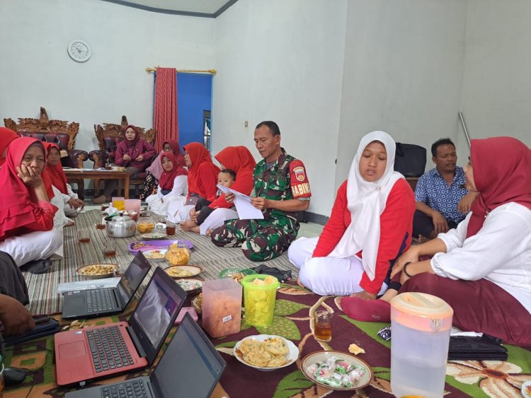 Serda Iwan Priyanto Menghadiri Pertemuan Kader Posyandu Dalam Rangka Pembahasan Penurunan Angka Stunting
