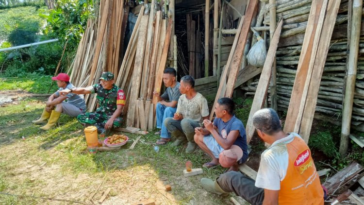 Terciptanya Hubungan Yang Erat Antara TNI Dengan Rakyat Babinsa Komsos Dengan Warga Binaan