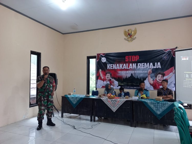 Stop Kenakalan Remaja, Babinsa Koramil Karangkobar Hadir Sebagai Narasumber Kenakalan Remaja
