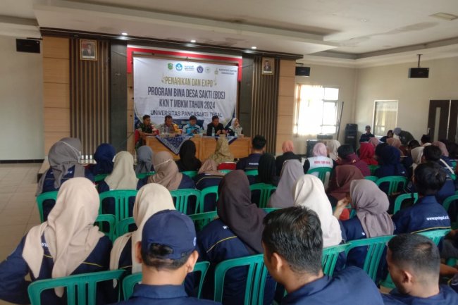 Babinsa Mewakili Danramil Hadiri Penarikan Program Bina Desa Bersih Mahasiswa KKN Pancasakti Tegal