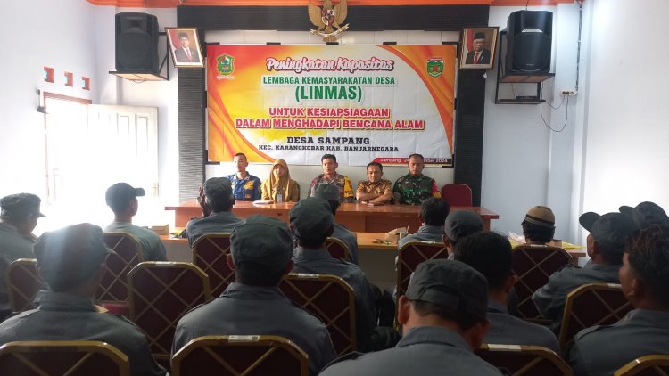 Mewakili Danramil Babinsa Serka Purnomo Hadiri Peningkatan Kapasitas Linmas Desa Binaan