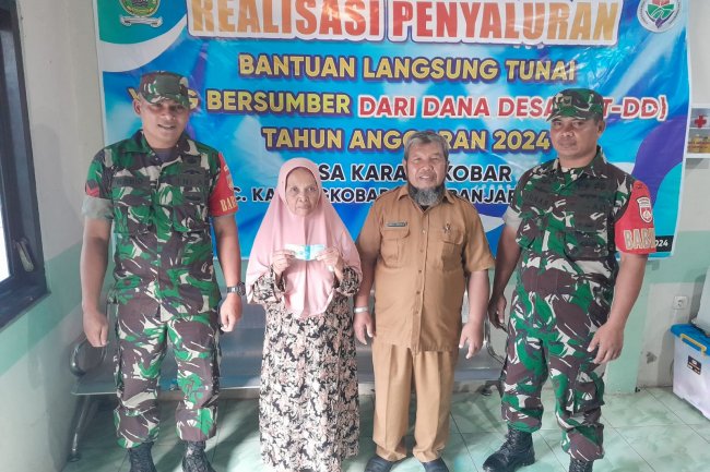 Babinsa Berharap Kedepan Penerima BLT DD Semakin Sedikit dan Semakin Meningkat Pertumbuhan Ekonomi