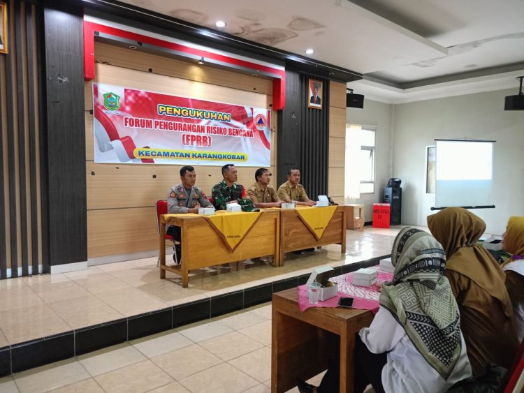 Mewakili Danramil Serka Heru Karmanto Hadiri Pengukuhan Forum Pengurangan Resiko Bencana FPRB