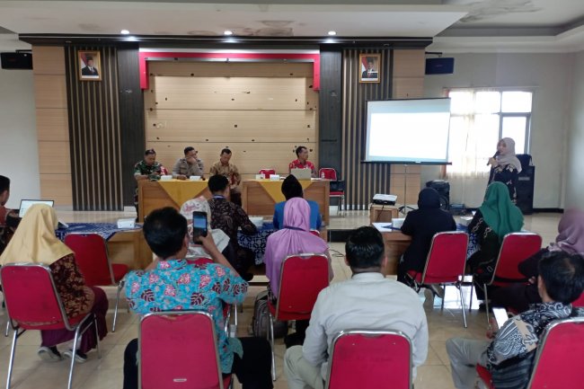 Wakili Danramil Pelda Sujatnoto Hadiri Kegiatan Monev Penguatan Kelembagaan dan Advokasi Kabupaten Sehat