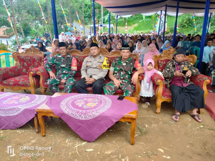 Mewakili Danramil Babinsa Hadiri Pengajian Umum Peringatan Isra’ Miraj Nabi Muhammad SAW