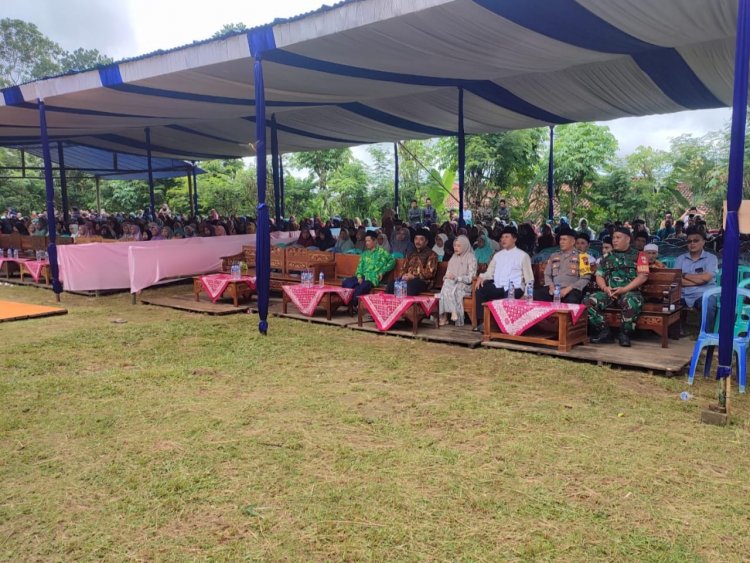 Kopda Agus Babinsa Koramil 04/Karangkobar Hadiri Pengajian Umum Peringatan Isra’ Miraj Nabi Muhammad SAW