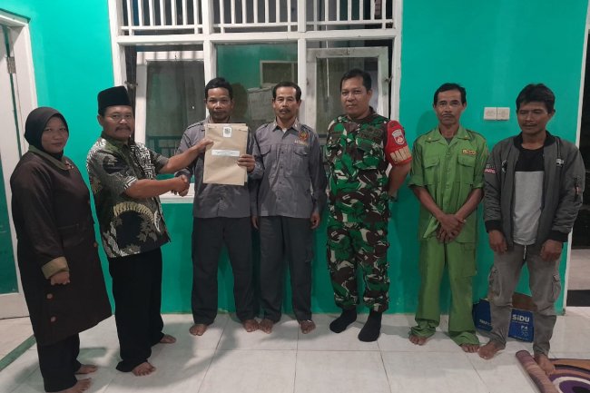 Mewakili Danramiil Babinsa Pantau Langsung Pembuatan Naska Soal Ujian Seleksi Perangkat Desa
