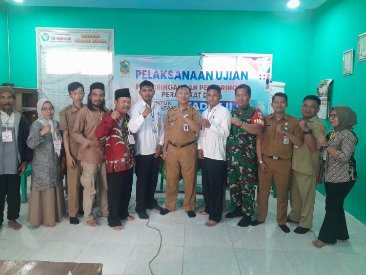Babinsa Koramil 04/Karangkobar Pantau Langsung Ujian Calon Kepala Dusun ll Desa Pasuruhan