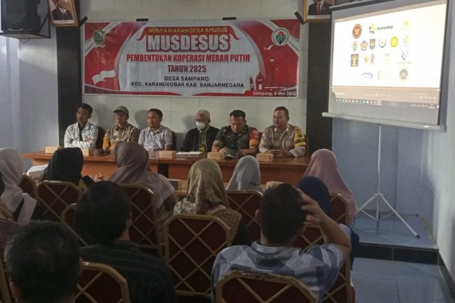 Mewakili Danramil Serka Purnomo Hadiri Musdesus Pembentukan Koperasi Merah Putih