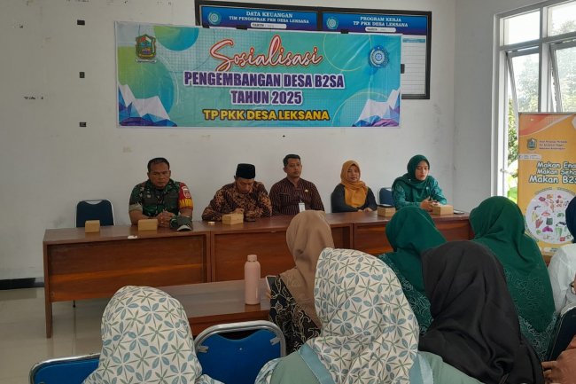Mewakili Danramil Serka Purnomo Menghadiri Sosialisasi Pengembangan Desa B2SA