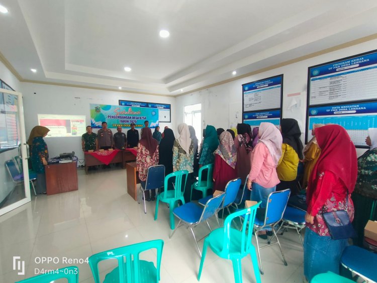 Danramil 04/Karangkobar  Menghadiri Sosialisasi Pengembangan Desa B2SA Desa Leksana