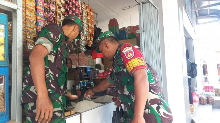 Upaya Menjaga Ketahanan Pangan Di Wilayah Babinsa Pastikan Stok Beras Dan Bahan Pokok