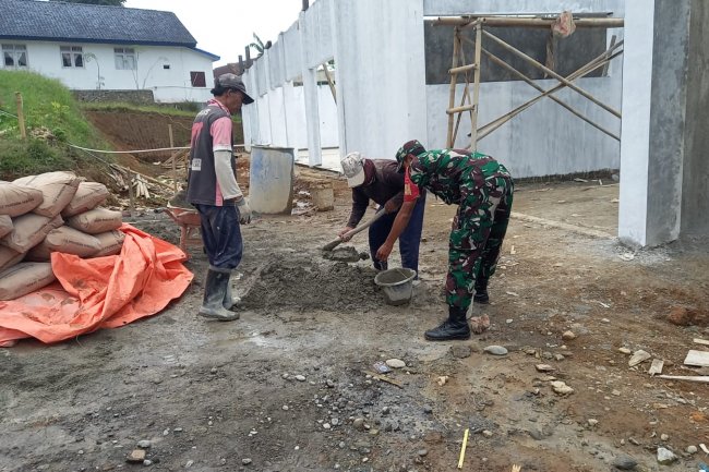 Dinding Dirapikan Struktur Diperkuat, KDKMP Gumelar Terus Berproses