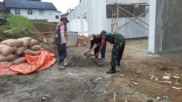 Dinding Dirapikan Struktur Diperkuat, KDKMP Gumelar Terus Berproses